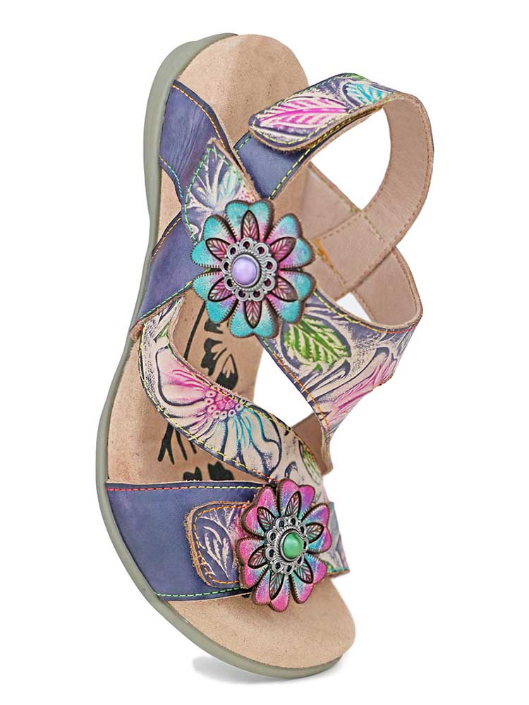 Soleil Boho Leather Sandals – product view 5