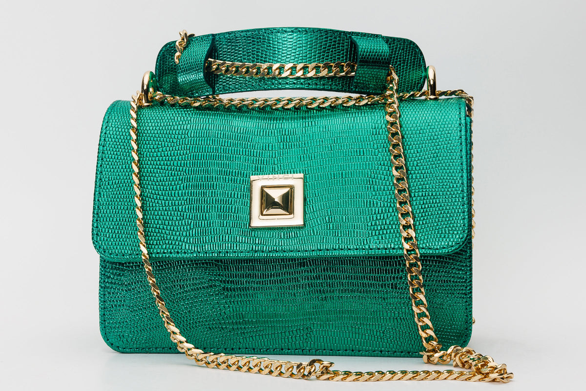Vinci Leather The Maple Green Leather Handbag – product view 3