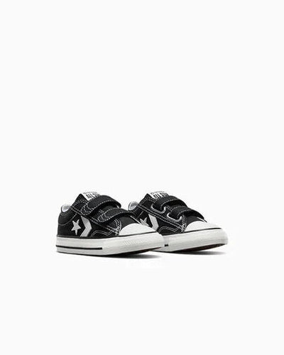 Converse Star Player 76 Baby/Toddler (TD) Sneakers — Black/White Canvas