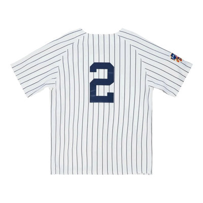 Mitchell & Ness Authentic New York Yankees 1997 Derek Jeter Men Baseball Jersey White/Navy Pinstripe