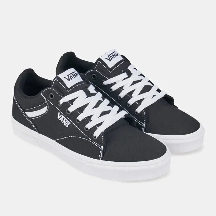 Vans Seldan Men's Sneakers — Black/White Canvas