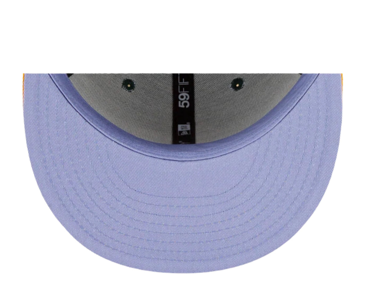 New Era Oakland Athletics Pop Sweat 59FIFTY Men's Fitted Hat — Green/Purple