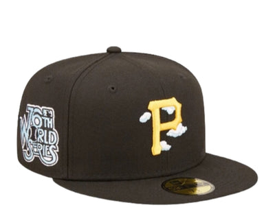 New Era Pittsburgh Pirates Comic 59FIFTY Men's Fitted Hat — Cloud/Black