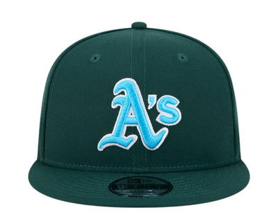 New Era Oakland Athletics Father's Day 2024 9FIFTY Men's Snapback Hat — Green/Blue
