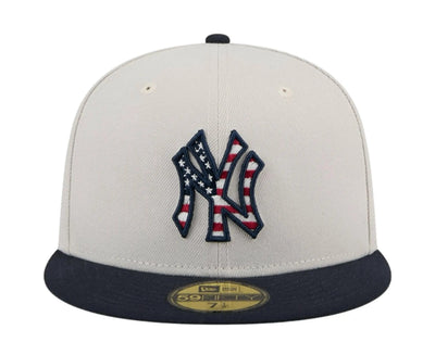 New Era 59Fifty MLB New York Yankees Independence Day 2024 Fitted Hat Gray/Navy