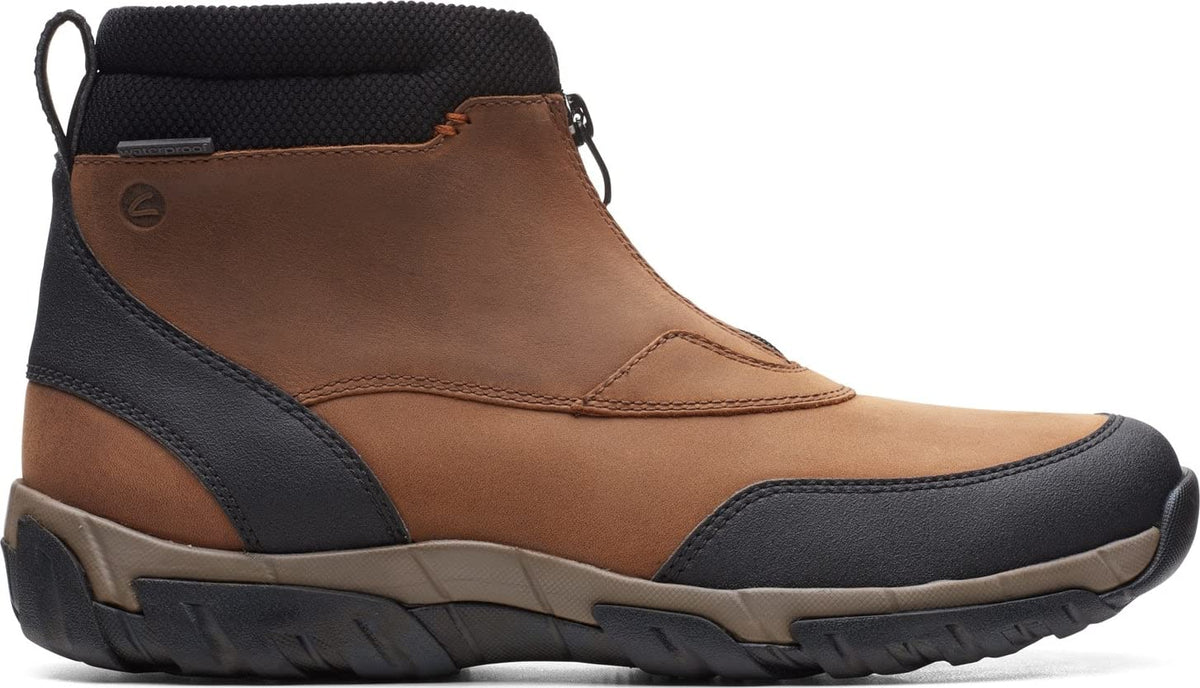 Clarks Grove Zip Ii Men's Dark Tan Leather 26163586 — product view 1