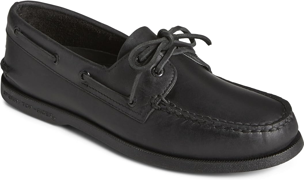Sperry A/O 2-EYE - 0836981 - Men's - Black – Side Profile