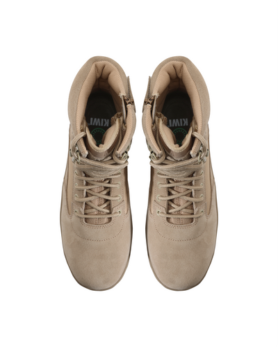 Kiwi Durable Sand Suede 6.5" Composite Toe Zipped Water Resistant Tactical Boots [68200]