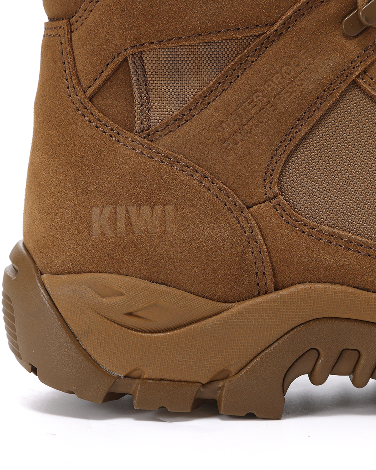 Kiwi Rugged Coyote Suede 7" Zipped Waterproof Tactical Boots [62200]