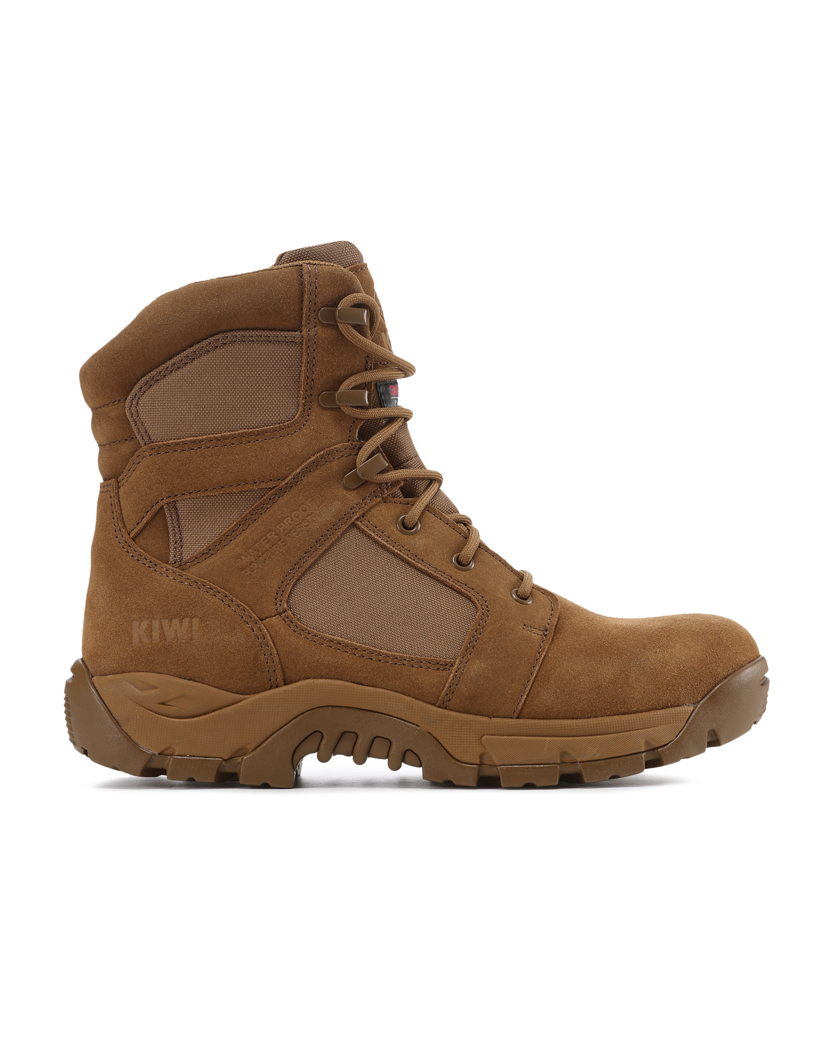 Kiwi Rugged Coyote Suede 7" Zipped Waterproof Tactical Boots [62200]