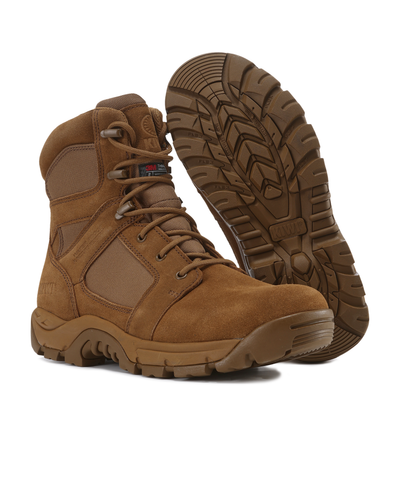 Kiwi Rugged Coyote Suede 7" Composite Toe Zipped Waterproof Tactical Boots [60400]