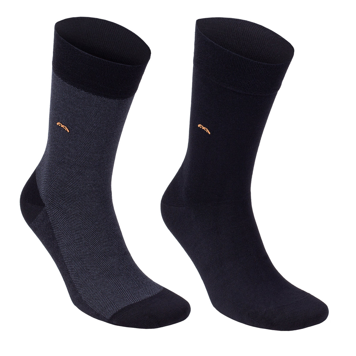 Men’s Bamboo Dress Socks 6-Pack, Black, Charcoal & Navy