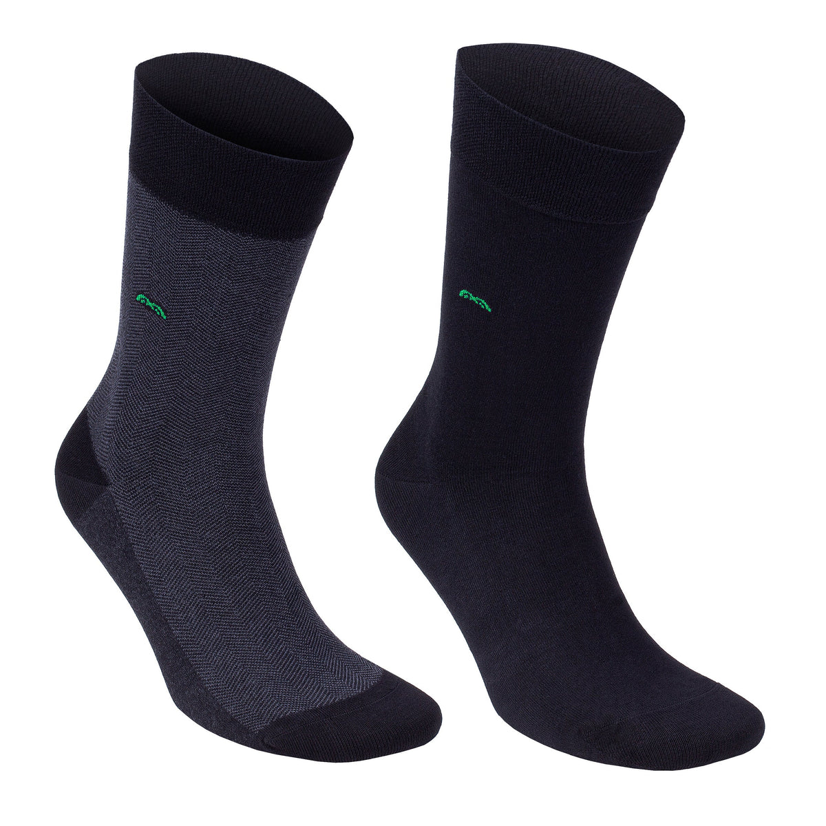 Men’s Bamboo Dress Socks 6-Pack, Black, Charcoal & Navy