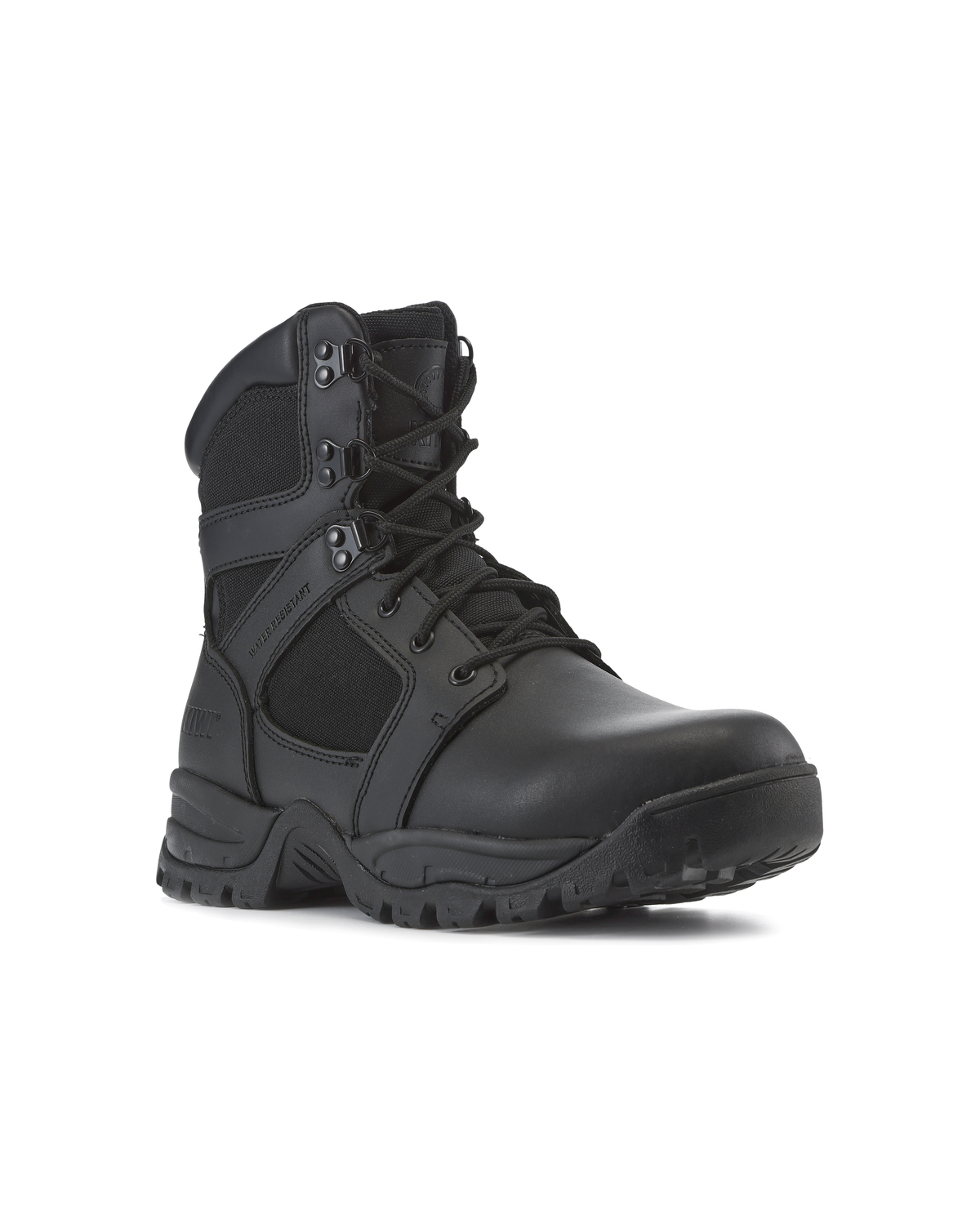 Kiwi Rugged Black Full Grain Leather 7" Zipped Waterproof Tactical Boots [62300]
