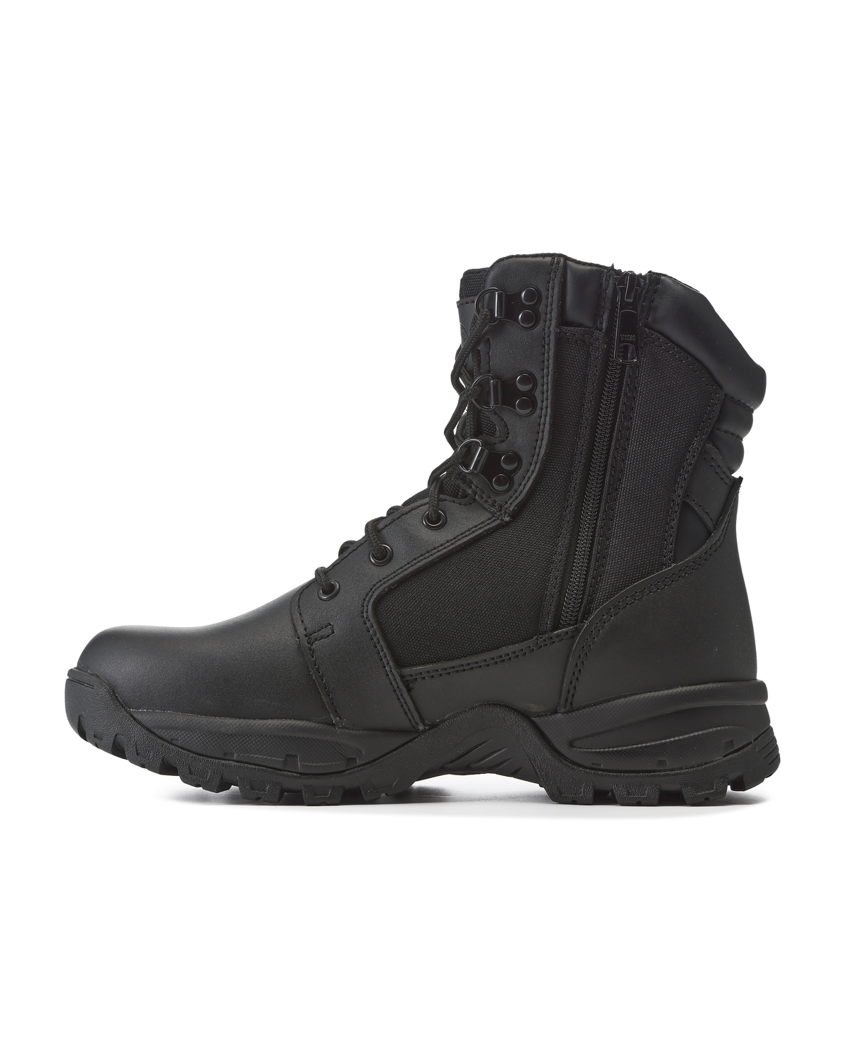 Kiwi Rugged Black Full Grain Leather 7" Zipped Waterproof Tactical Boots [62300]