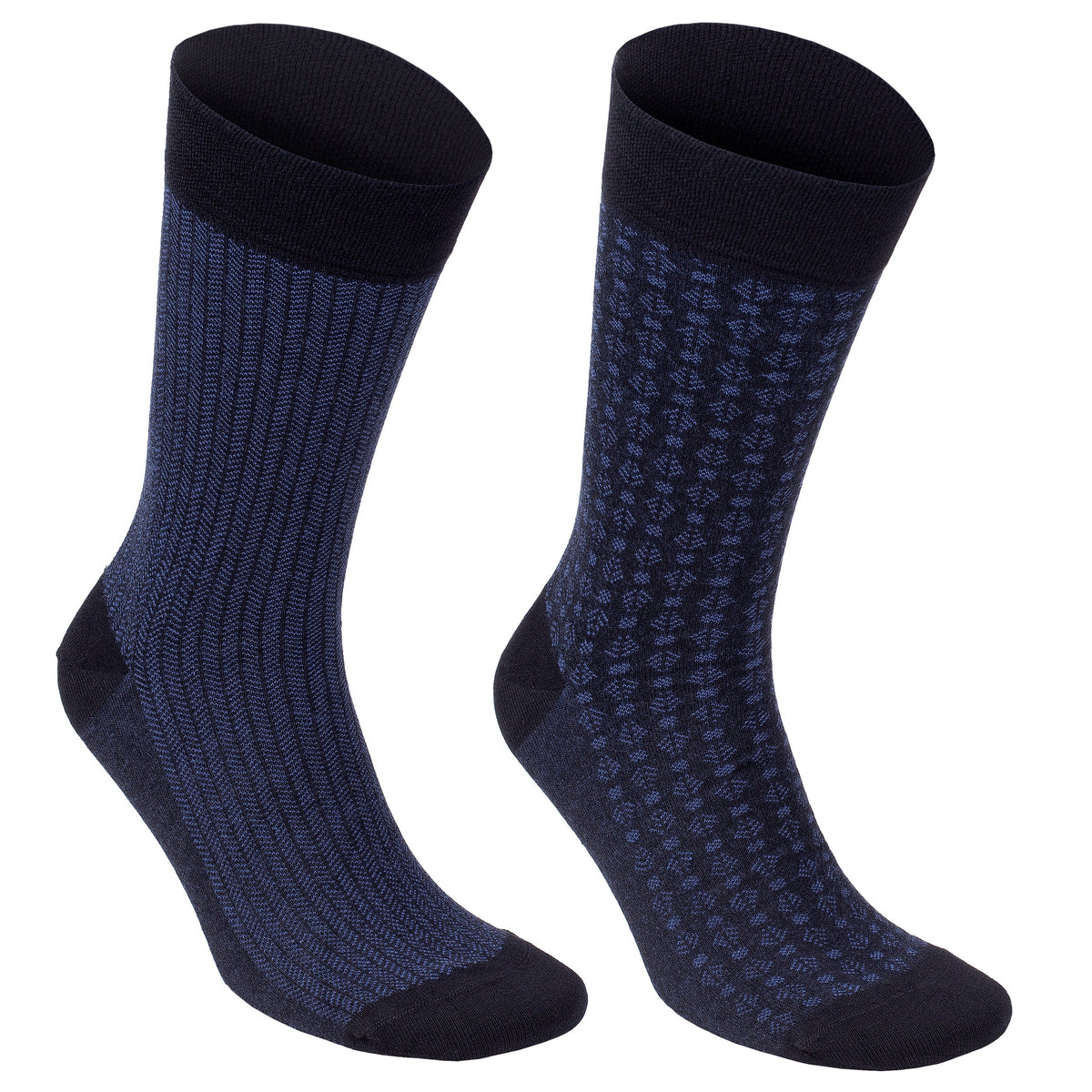 Men’s Bamboo Dress Socks 6-Pack Gift Box, Rust & Purple