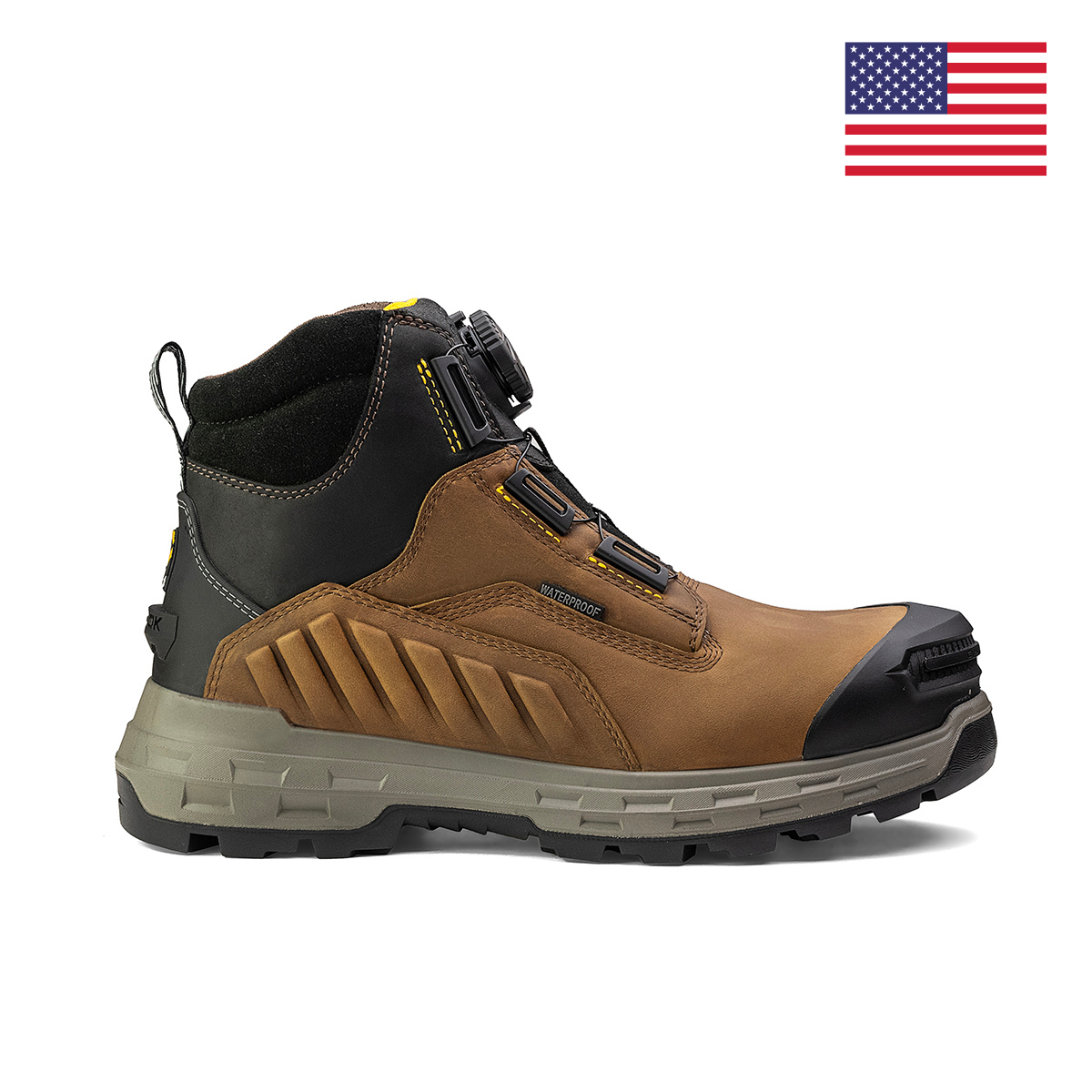 Wildwood 6-inch Composite Toe Turbolace Work Boot Brown Made in USA – product view 3