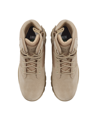 Kiwi Rugged Sand Suede Mid-Cut 6" Zipped Water Resistant Tactical Boots [63000]
