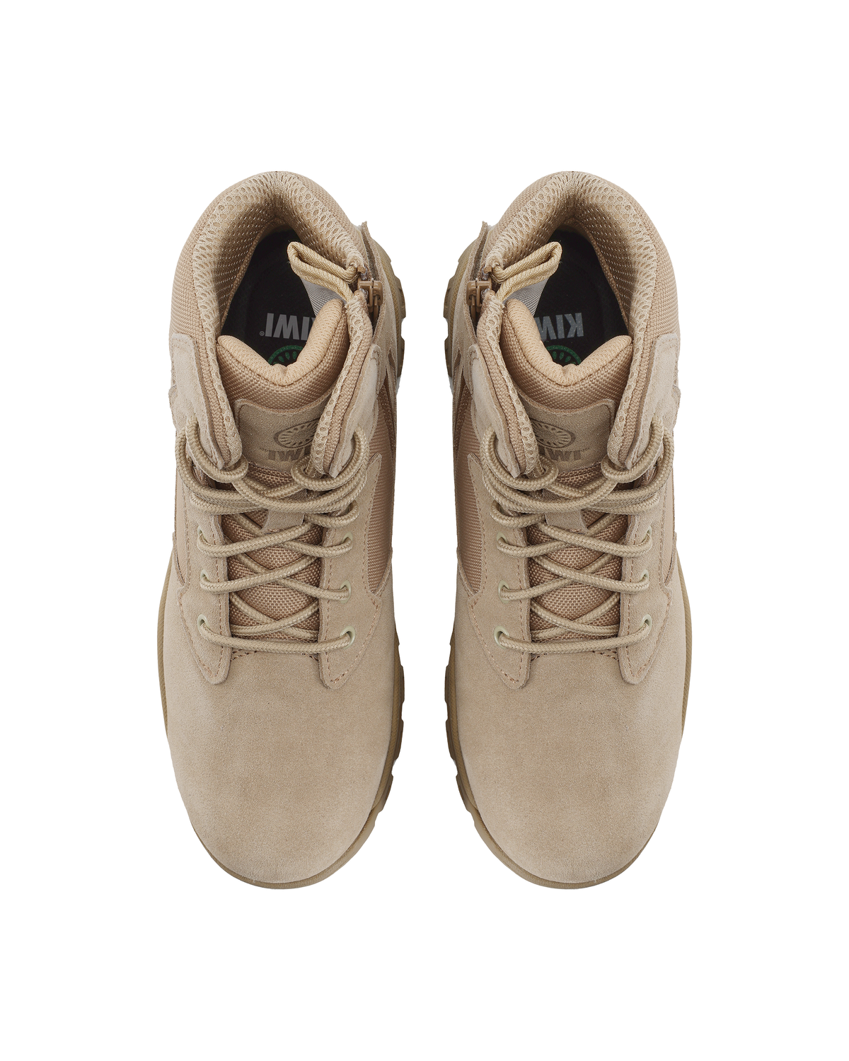 Kiwi Rugged Sand Suede Mid-Cut 6" Composite Toe Zipped Water Resistant Tactical Boots [68000]