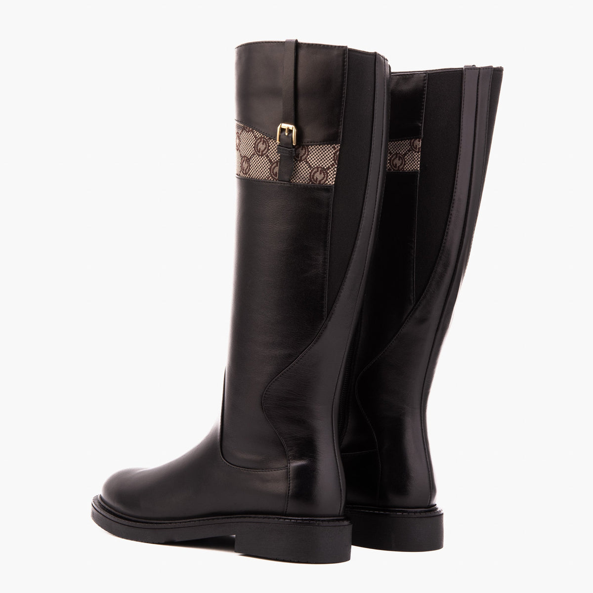 Vinci Leather The Bellina Black Leather Women’s Knee-High Women Boot – product view 4