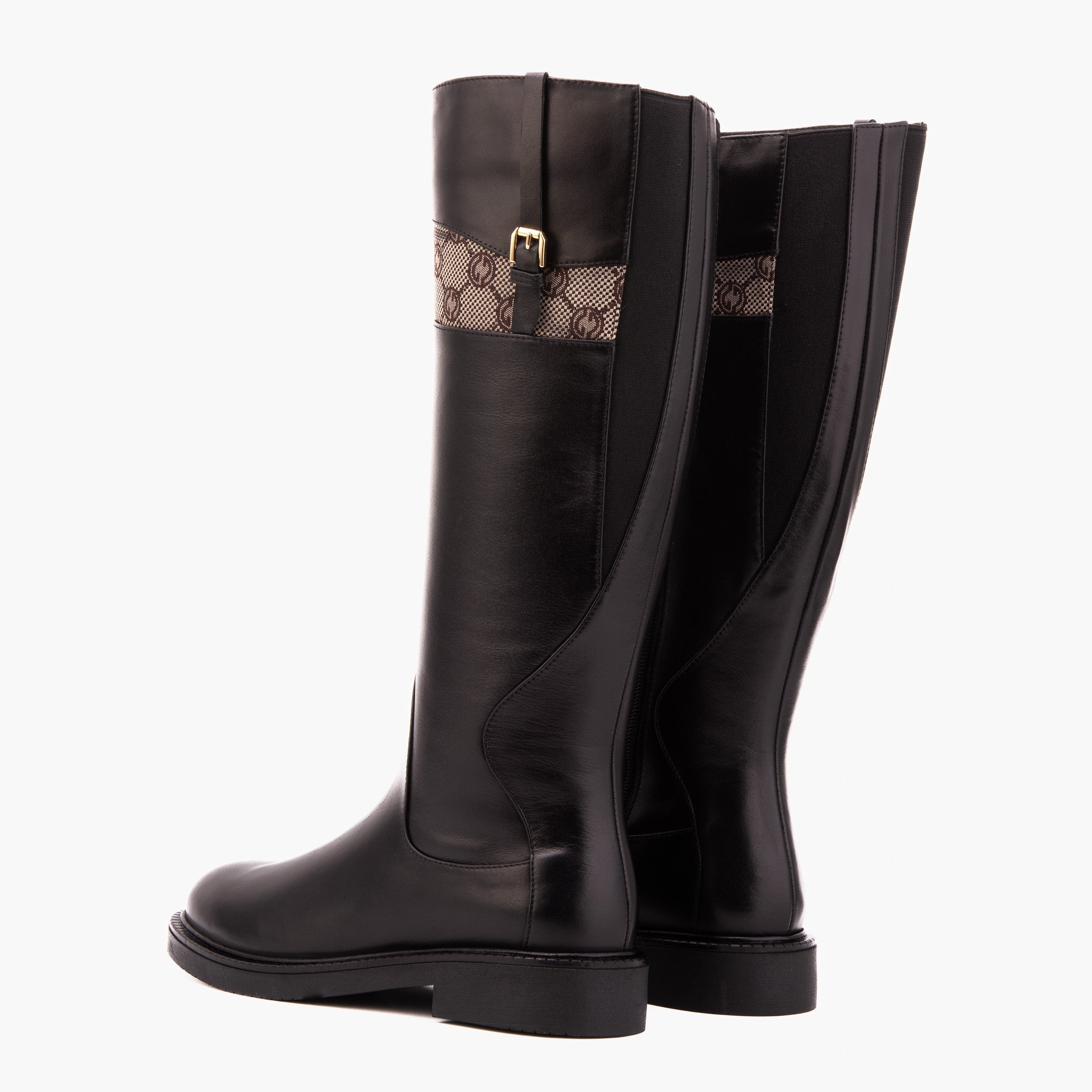 The Bellina Black Leather Women’s Knee-High Women Boot