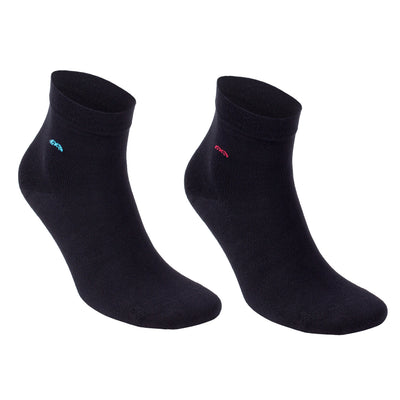 Men’s Bamboo Lightweight Dress Socks 6-Pack, Black & Grey
