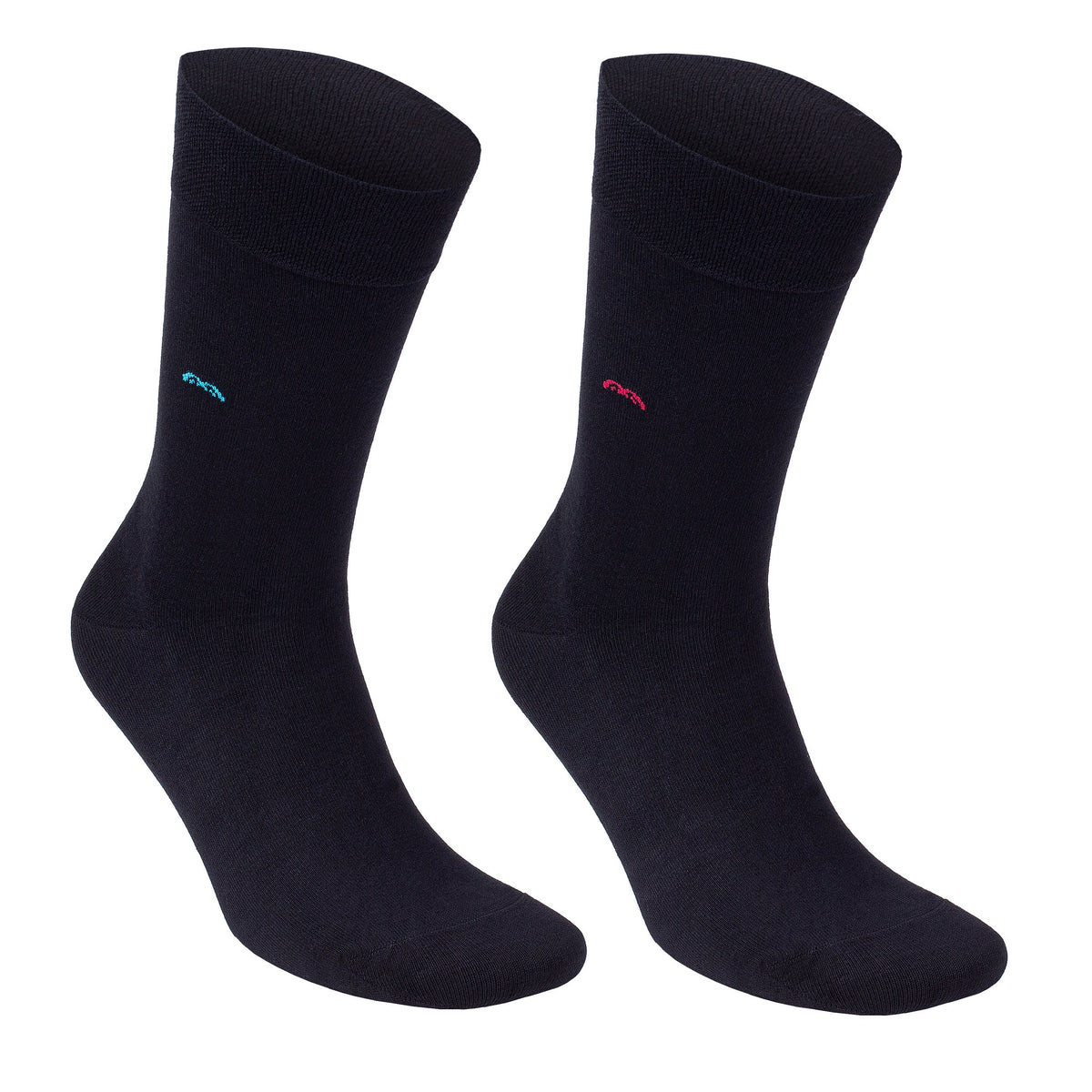 Men’s Bamboo Trouser Socks 6-Pack, All Black