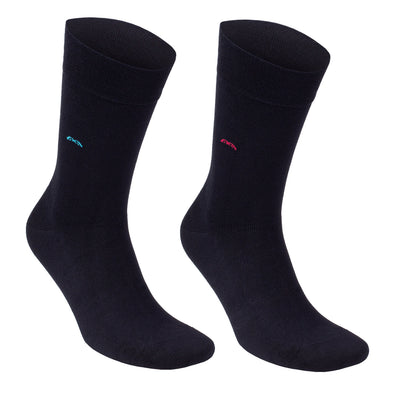 Men’s Bamboo Trouser Socks 6-Pack, All Black