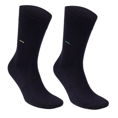 Men’s Bamboo Trouser Socks 6-Pack, All Black