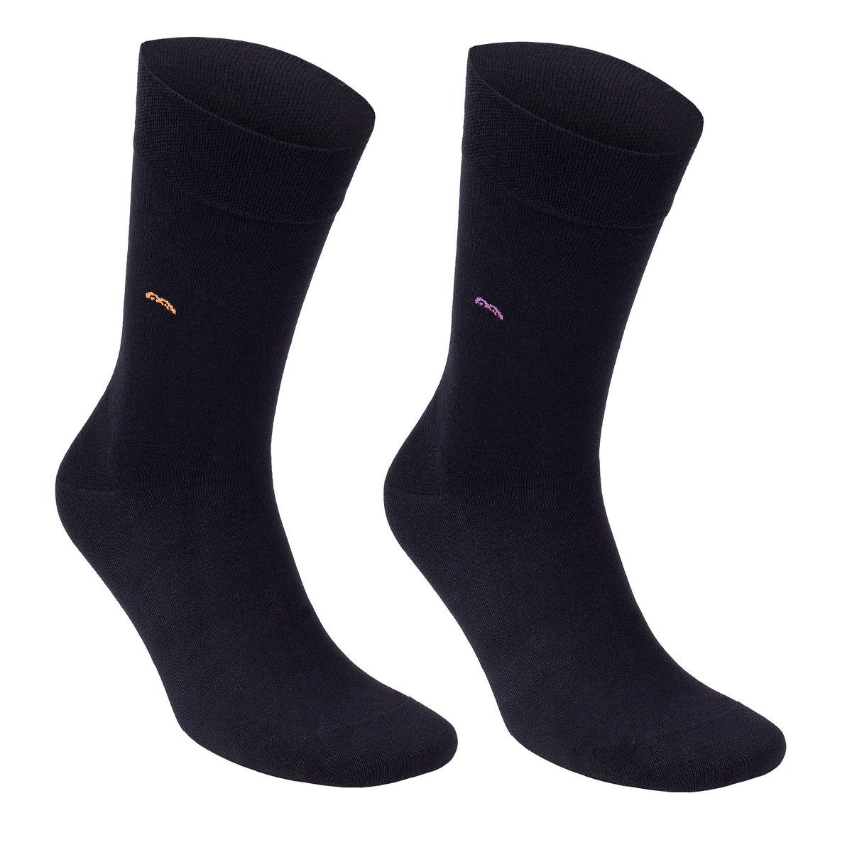 Men’s Bamboo Trouser Socks 6-Pack, All Black