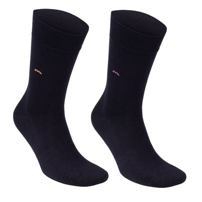 Men’s Bamboo Trouser Socks 6-Pack, All Black