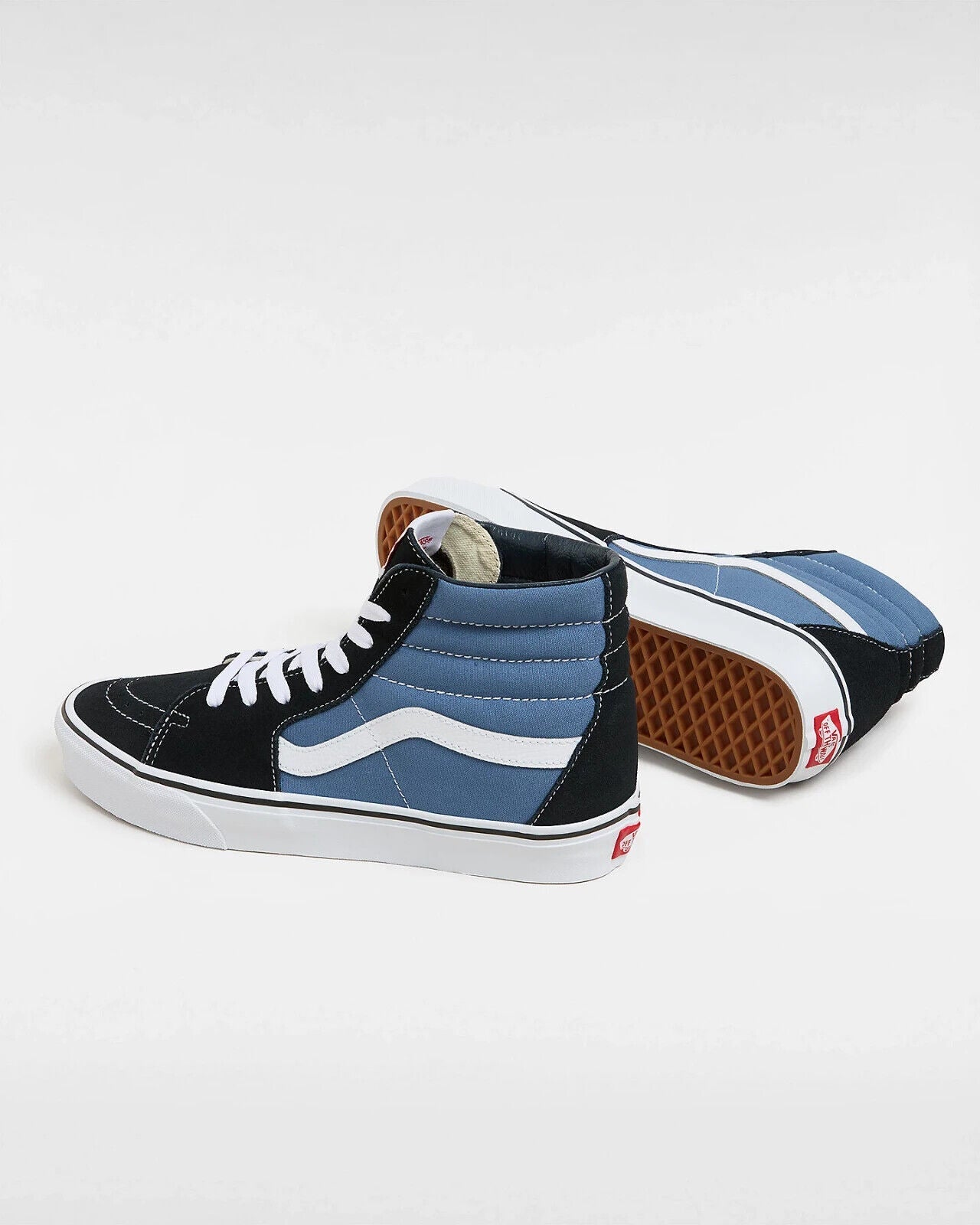 Vans Sk8 Hi Men's Sneakers — Blue/Black Suede