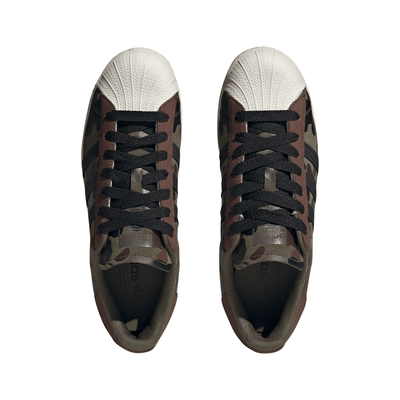 adidas Superstar Strata Men's Sneakers — Olive/Camo Suede