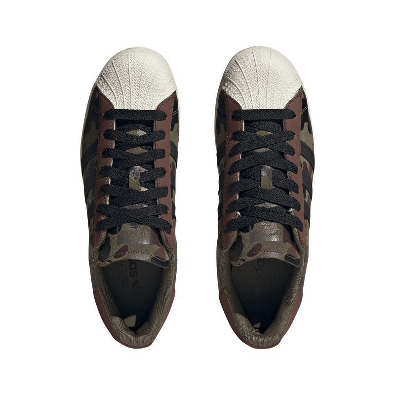 adidas Superstar Strata Men's Sneakers — Olive/Camo Suede