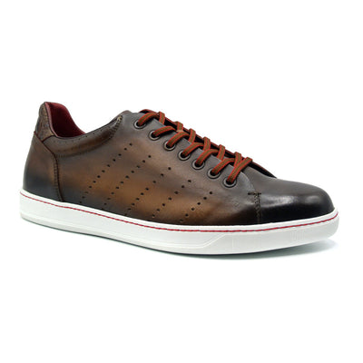 Zelli Italia Men's 65-201-BRN RUSSO Burnished Italian Calfskin - Brown