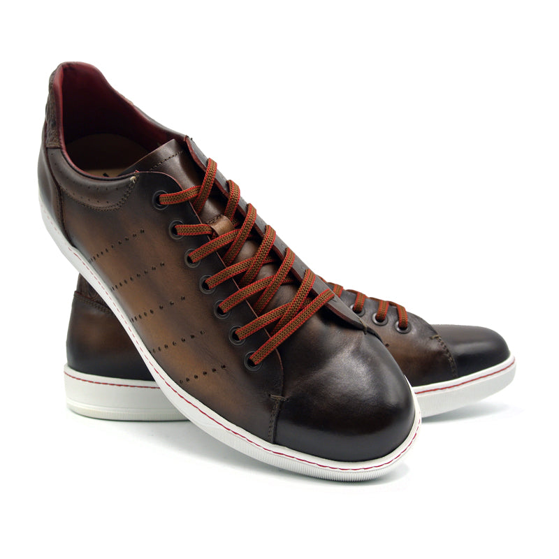 Zelli Italia Men's 65-201-BRN RUSSO Burnished Italian Calfskin - Brown