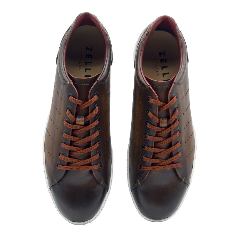 Zelli Italia Men's 65-201-BRN RUSSO Burnished Italian Calfskin - Brown
