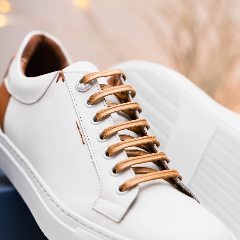 Zelli Italia Men's 65-229-WHT Diaz Rubberized Calfskin Sneaker White