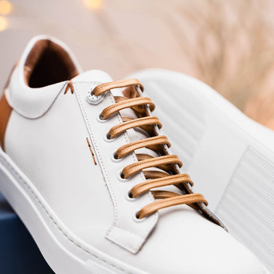 Zelli Italia Men's 65-229-WHT Diaz Rubberized Calfskin Sneaker White