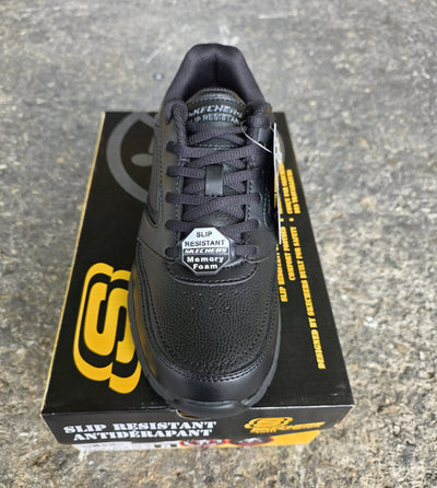 Skechers Wyola - 77235 Black - Slip Resistant- Work - Women's – Sole and Construction Detail