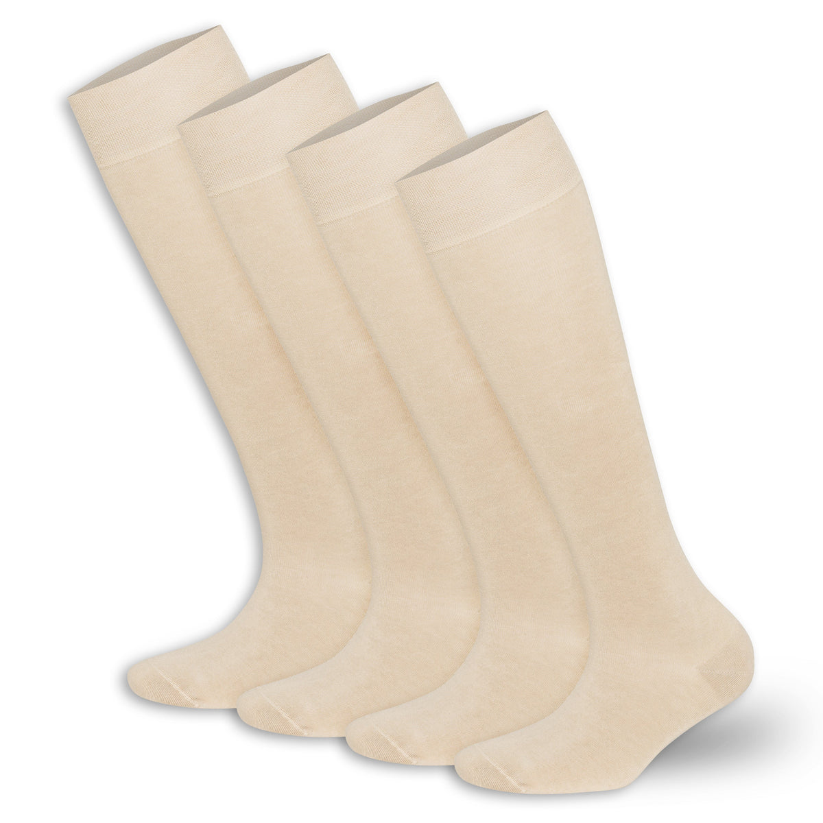 Women’s Bamboo Knee-High Socks 4-Pack – Soft & Breathable