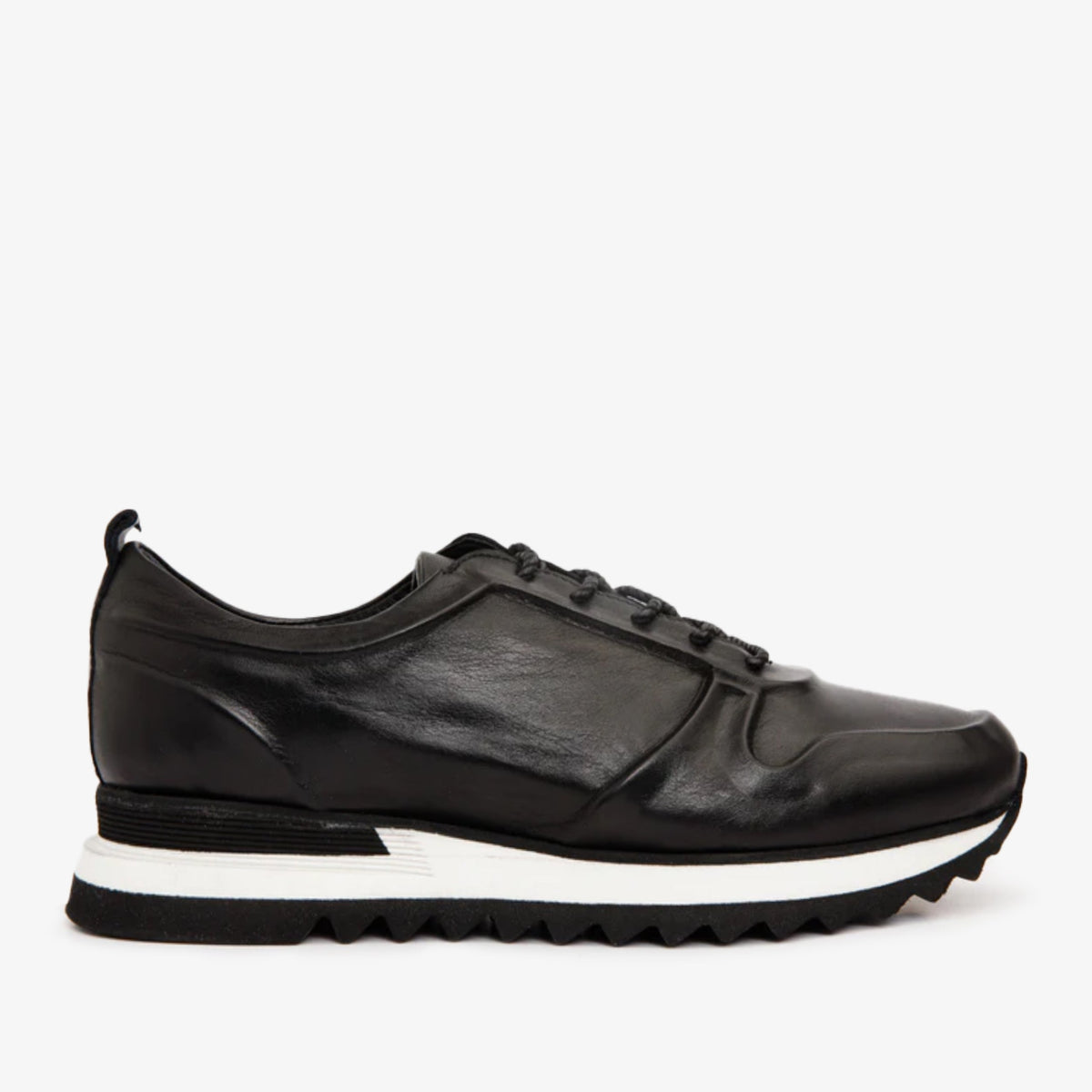 Vinci Leather The Barnett Black Leather Men Sneaker Final Sale! – product view 1