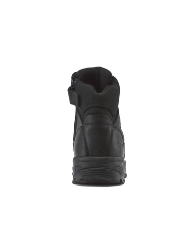 Kiwi Rugged Black Full Grain Leather Mid-Cut 6" Zipped Waterproof Tactical Boots [63100]