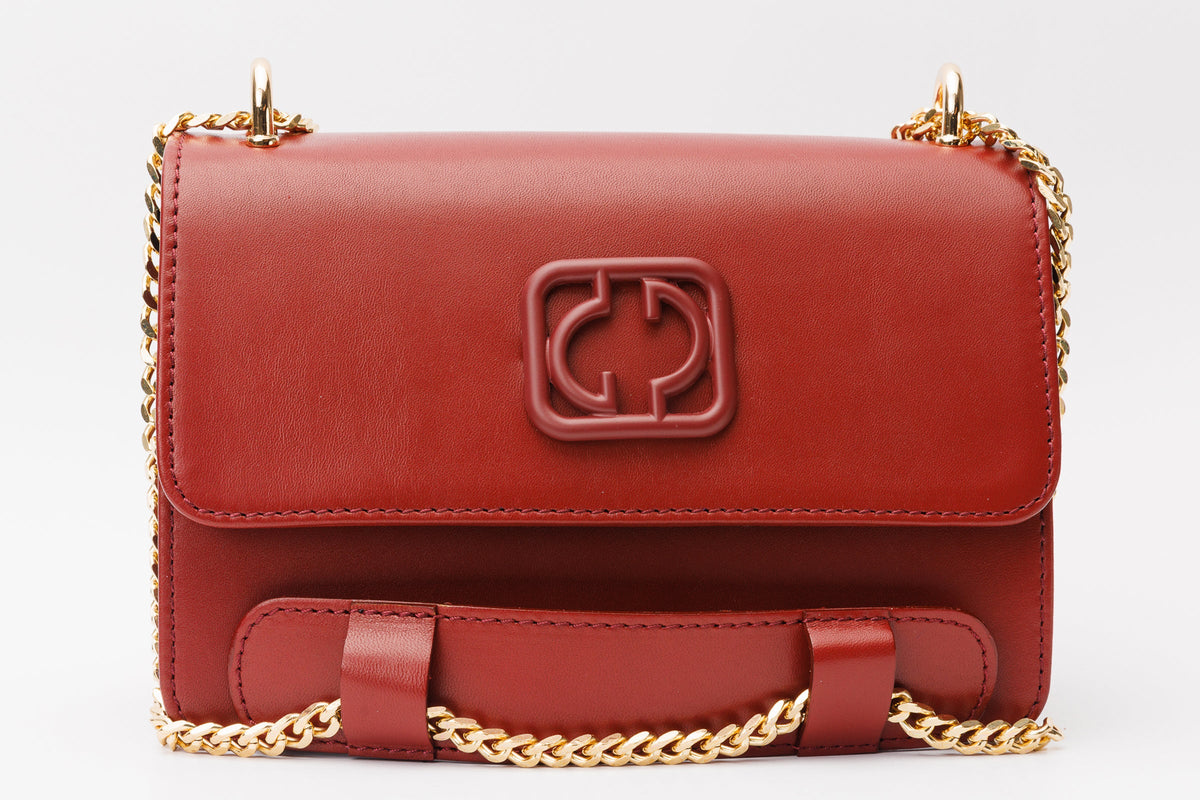 Vinci Leather The Maneadero Dark Red Leather Handbag – product view 7