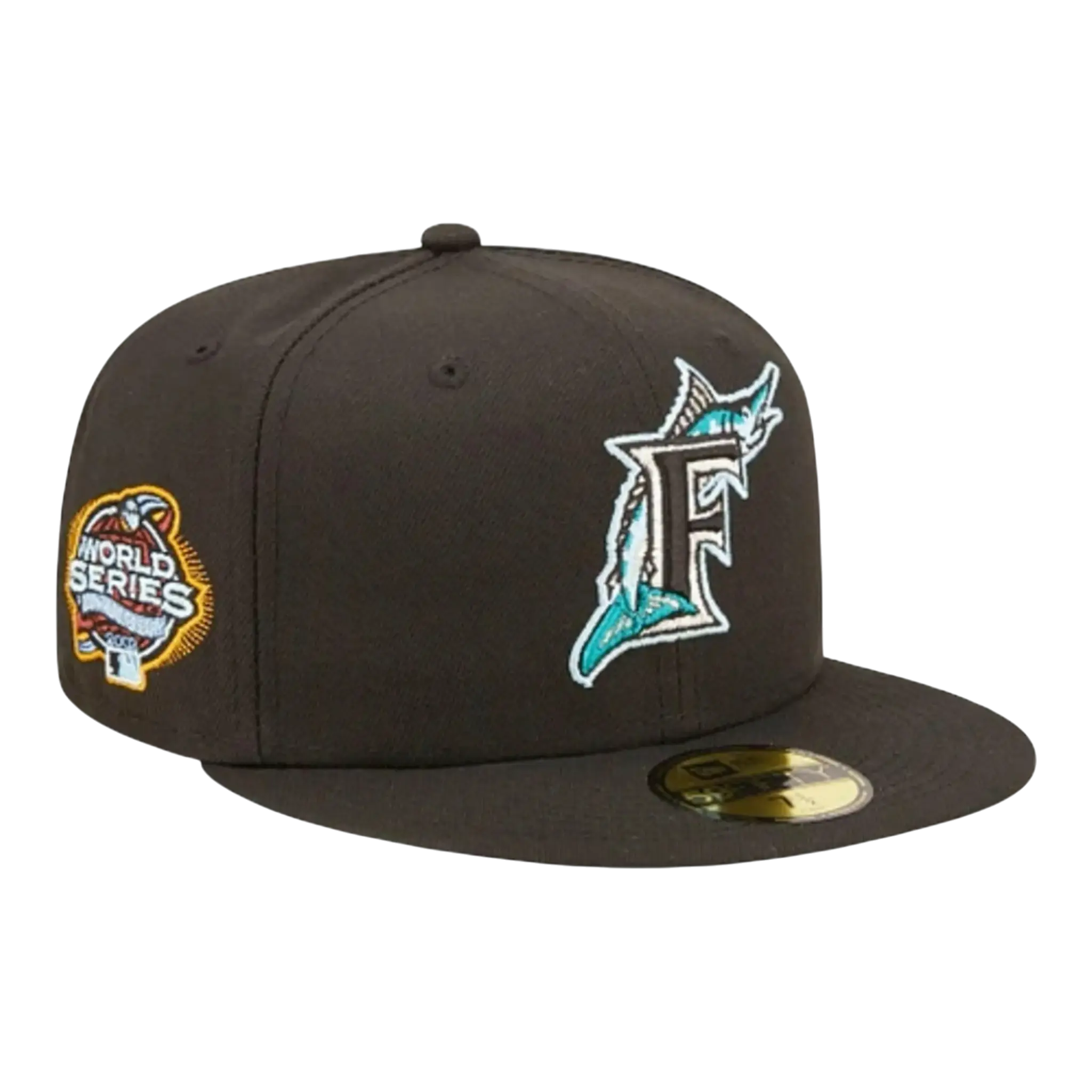 New Era Florida Marlins Cloud Under Fitted Hat Black