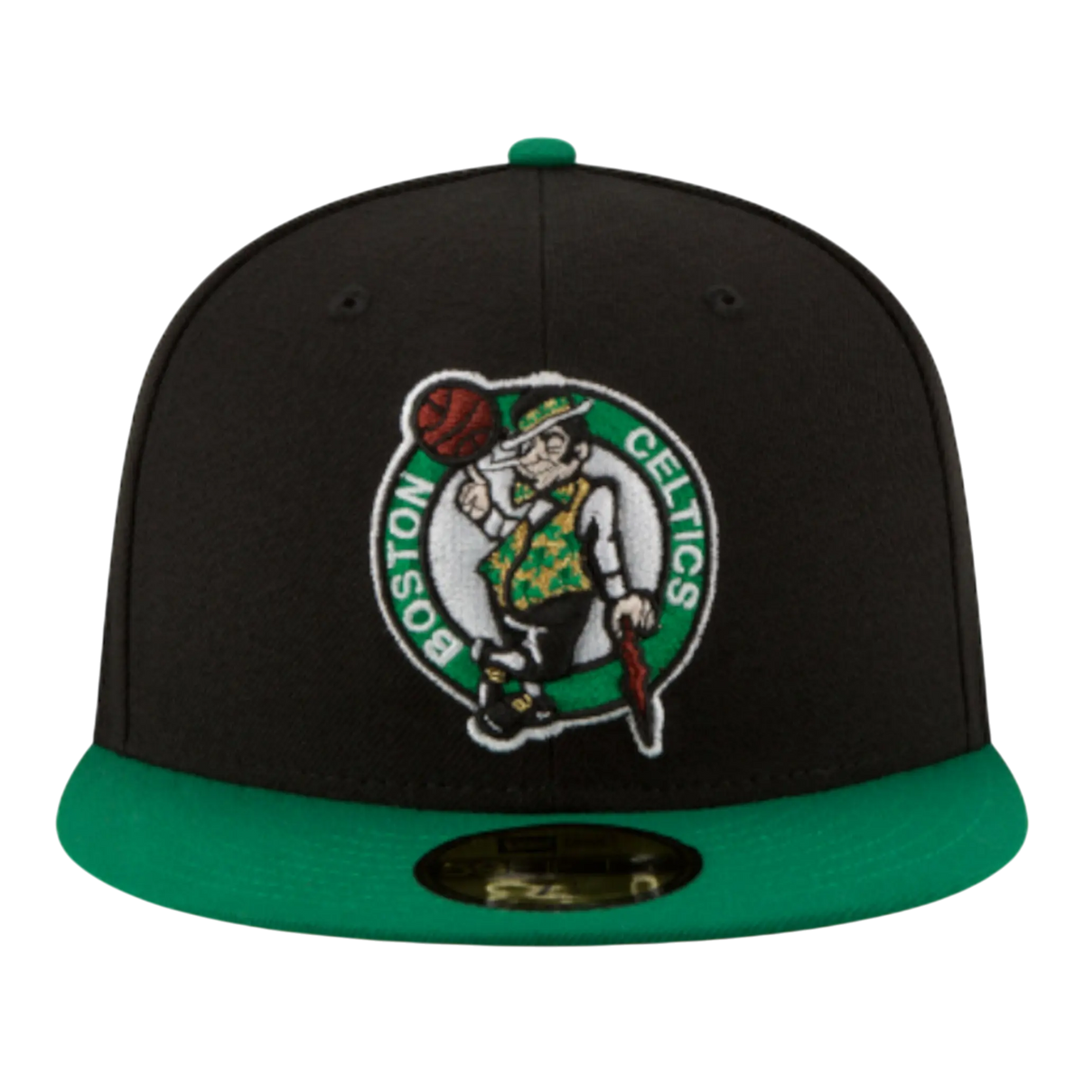 New Era 59FIFTY NBA Boston Celtics 2-Tone Men Fitted Hat Black/Green – product view 1