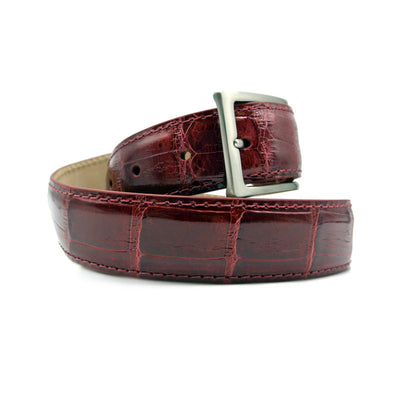 Zelli Italia Men's 70-100-RED ALLIGATOR Belt, Red