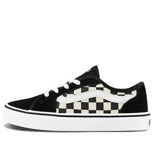 Vans Filmore Decon Women's Sneakers — Black/White/Checkerboard Canvas