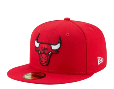 New Era 59Fifty Men Fitted Hat Red Chicago Bulls