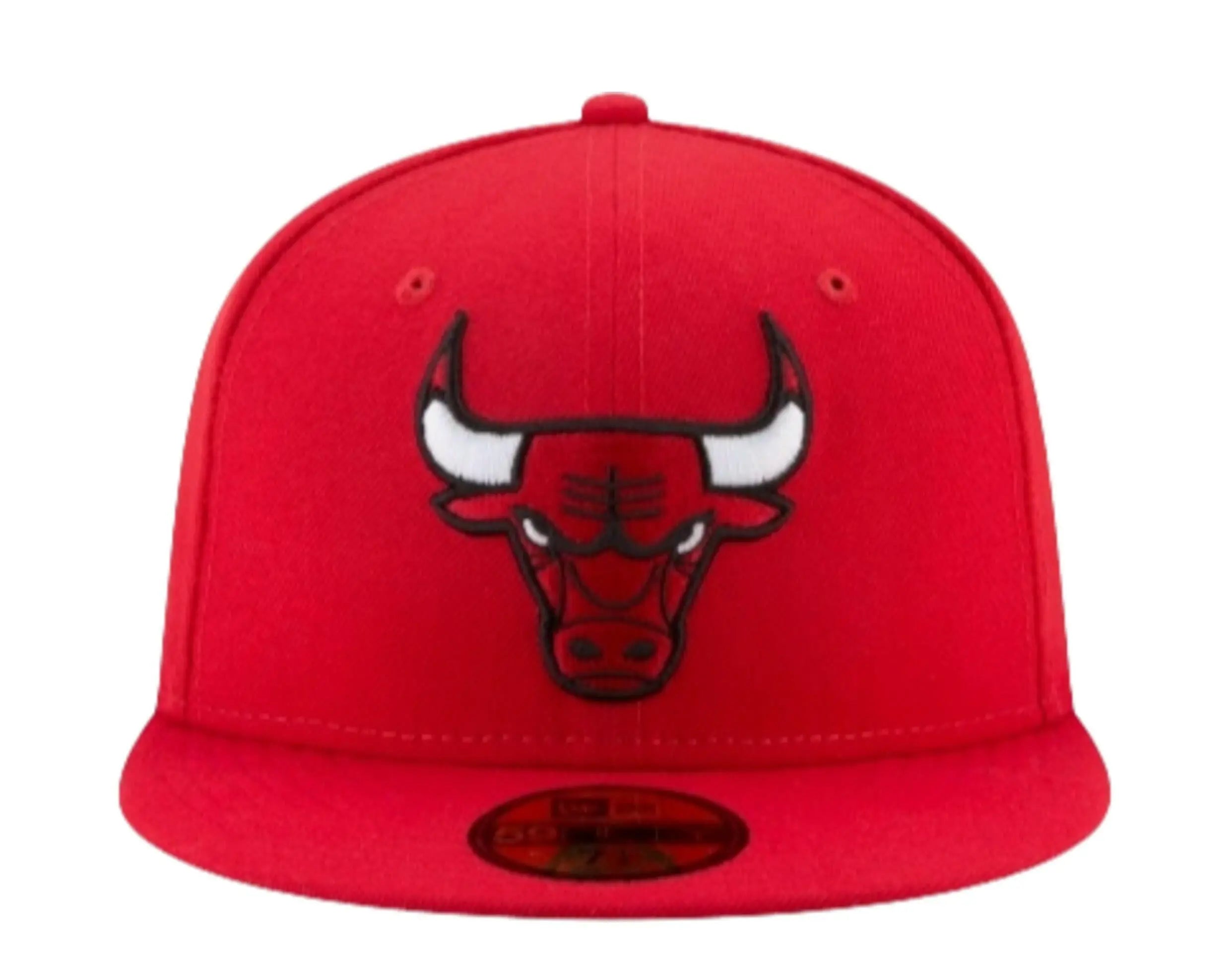 New Era 59Fifty Men Fitted Hat Red Chicago Bulls